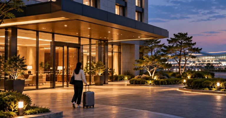 10 Incheon Airport Hotels 2026: Transit, Shuttles and Unseo Incheon Airport Hotel Night Illustration 2026 768x403